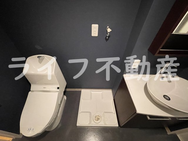 シャンティ長瀬の洗面所|脱衣スペースもあります