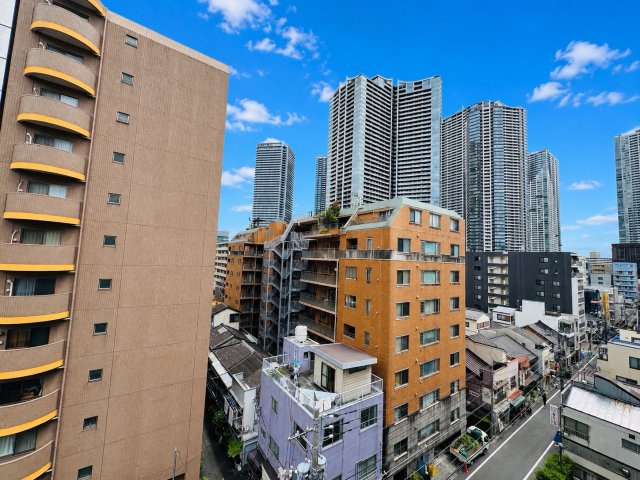 バルコニーからの眺望。THE TOKYO TOWERS方面の眺望