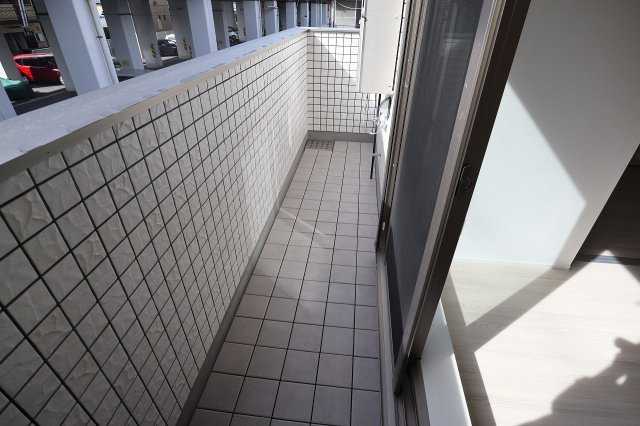 ハーベスト東市川のバルコニー|陽当たり良好なバルコニーです