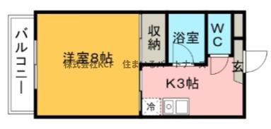 メゾン矢取Ⅱの間取り