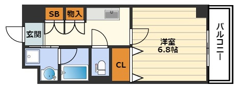 Perfect Life 西天満の間取り