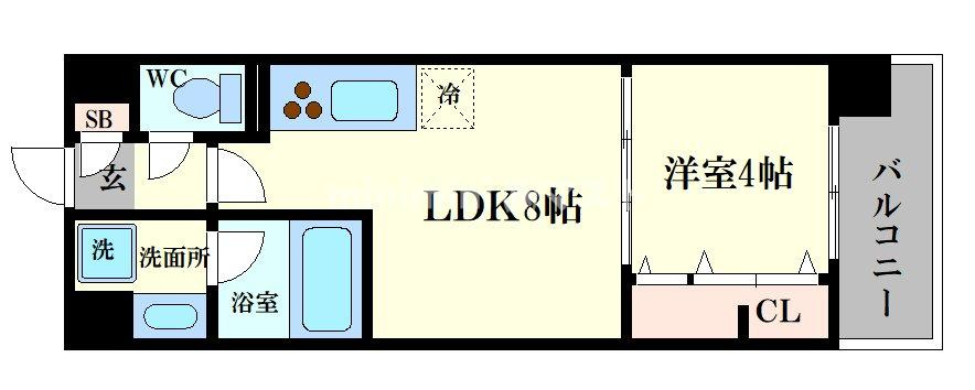 シャイニング福島離宮の間取り