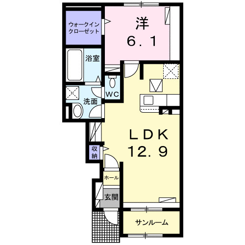 ジラソーレの間取り|間取図