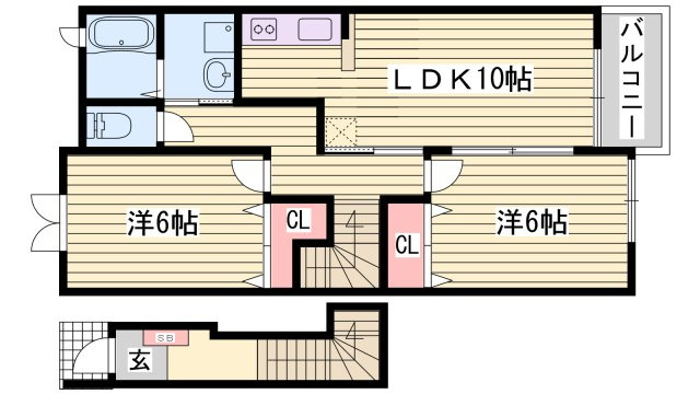 シュラインイーストの間取り