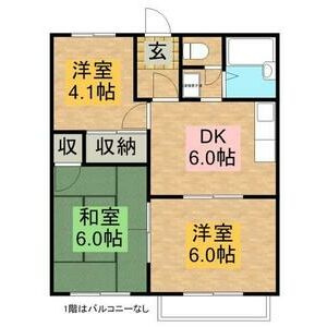 和泉市黒鳥町３丁目のハイツの間取り