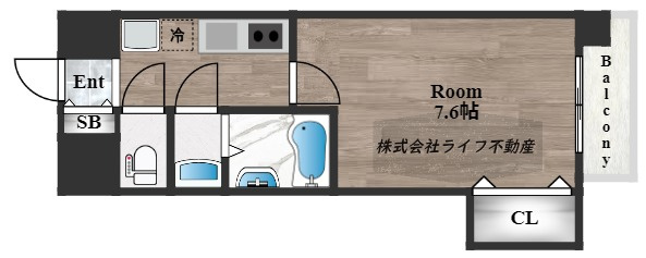 Luxe布施北Ⅰの間取り