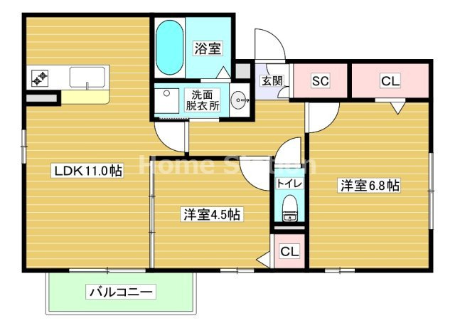 【間取り】 | ゾンネ玉川