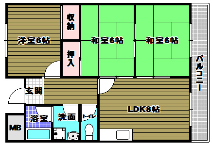 ロイヤルガーデン長野の間取り