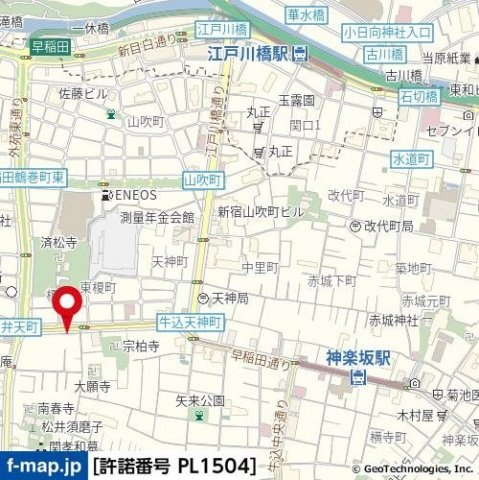マンション神楽坂の地図