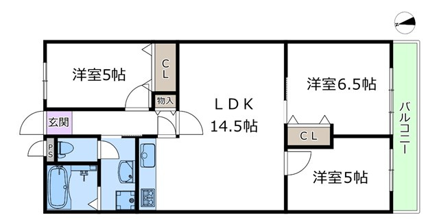 【間取り】 | 豊中緑丘パークマンション | エイブルにて取扱い可能な住宅ローンは、全部で10種類以上！お客様にピッタリの住宅ローンを当社のFPよりご案内させて頂きます。住宅ローンのご相談だけでも、お気軽にご相談下さいませ。