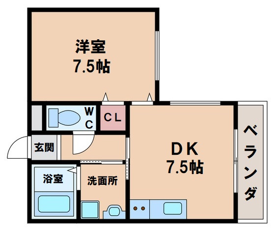【間取り】 | クィーンライフ桑津