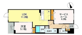 【間取り】 | ＬＡＳＡ戸越Ⅳ