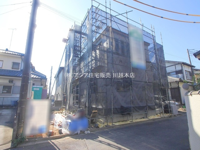 川越市鯨井新田第1　新築戸建の前面道路含む現地写真