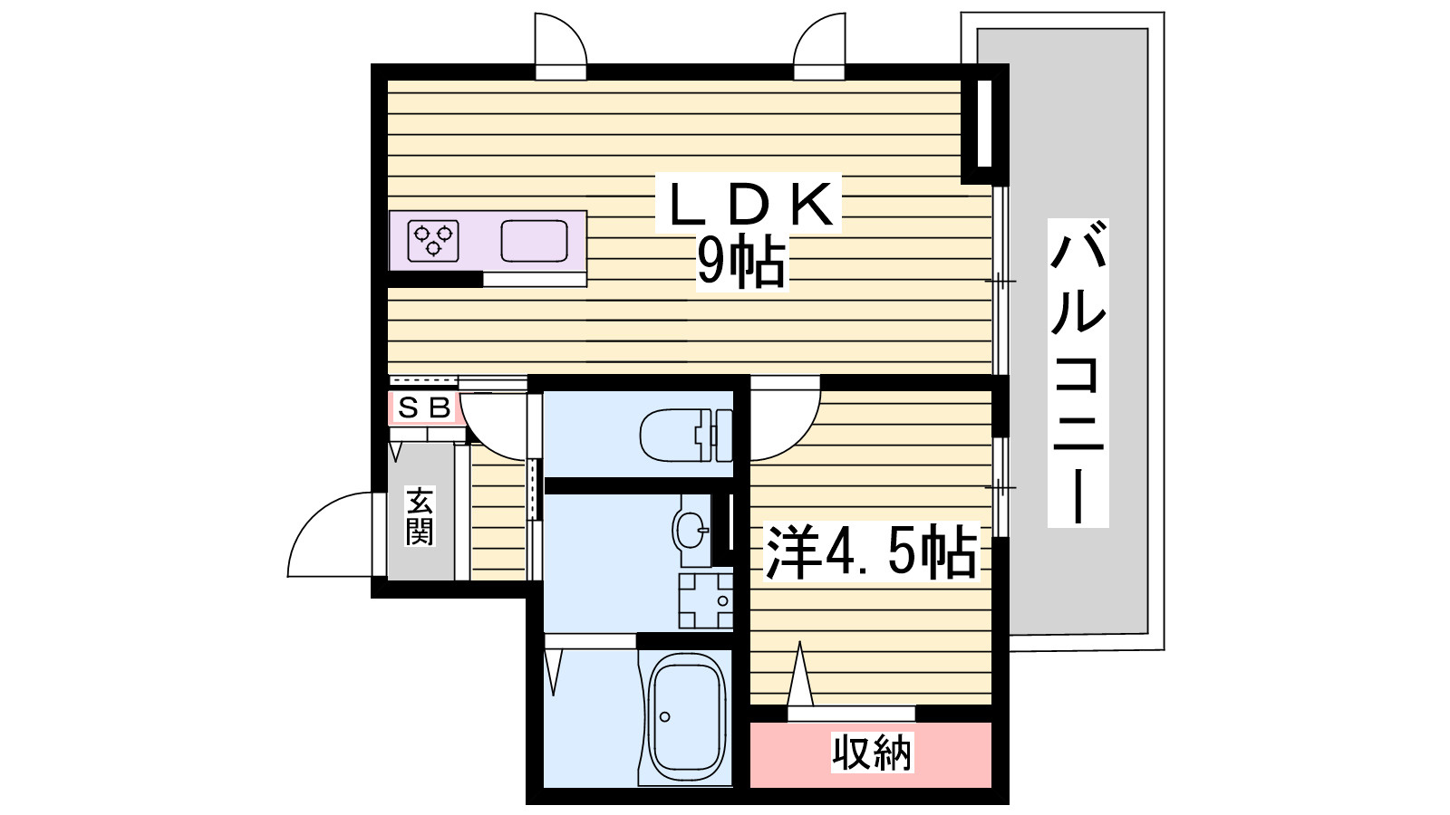 Crest垂水の間取り