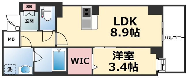 【間取り】 | サザンクレストなんば南