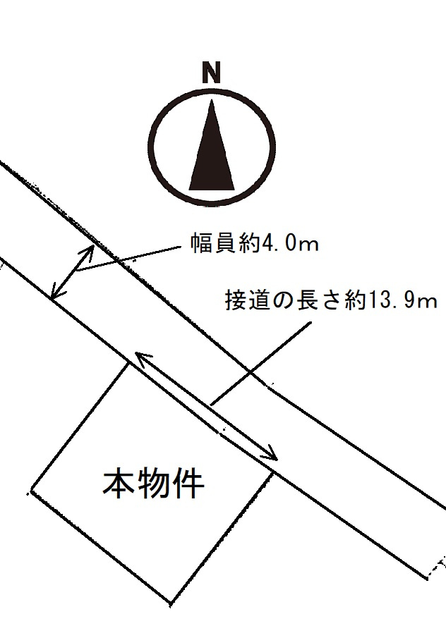 美浜町野間売土地の土地図
