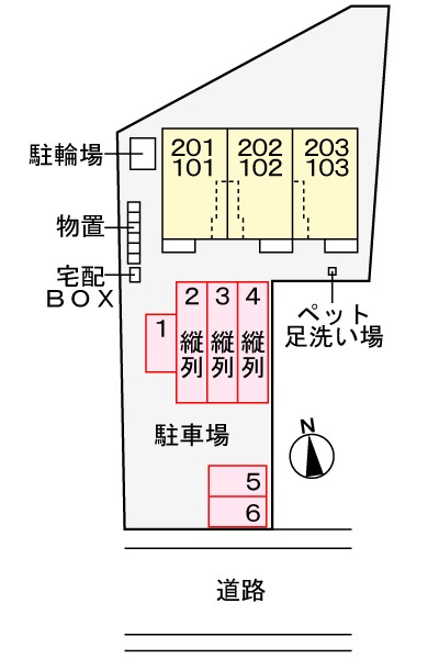 ヴィア　ラッテアの区画図