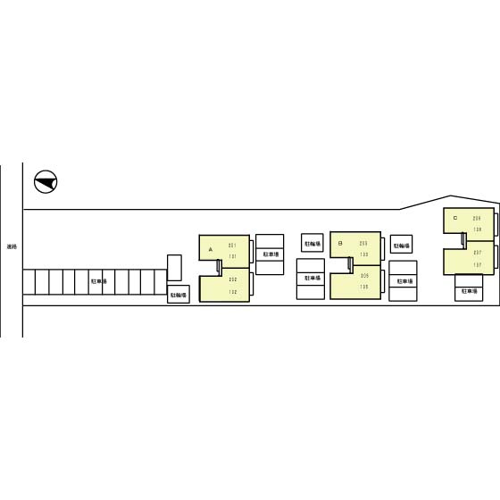 ラ・プレミール Ｃの区画図