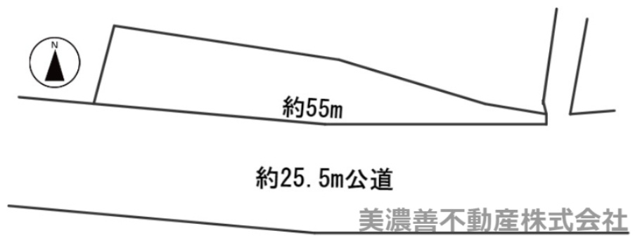 ６１３８５　各務原市鵜沼羽場町4丁目土地の区画図