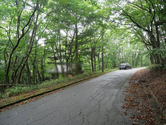 那須白笹温泉郷①の前面道路含む現地写真