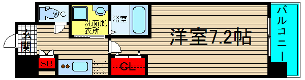 エスリード難波ＳＯＵＴＨの間取り