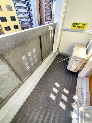 パークビュー北梅田のバルコニー