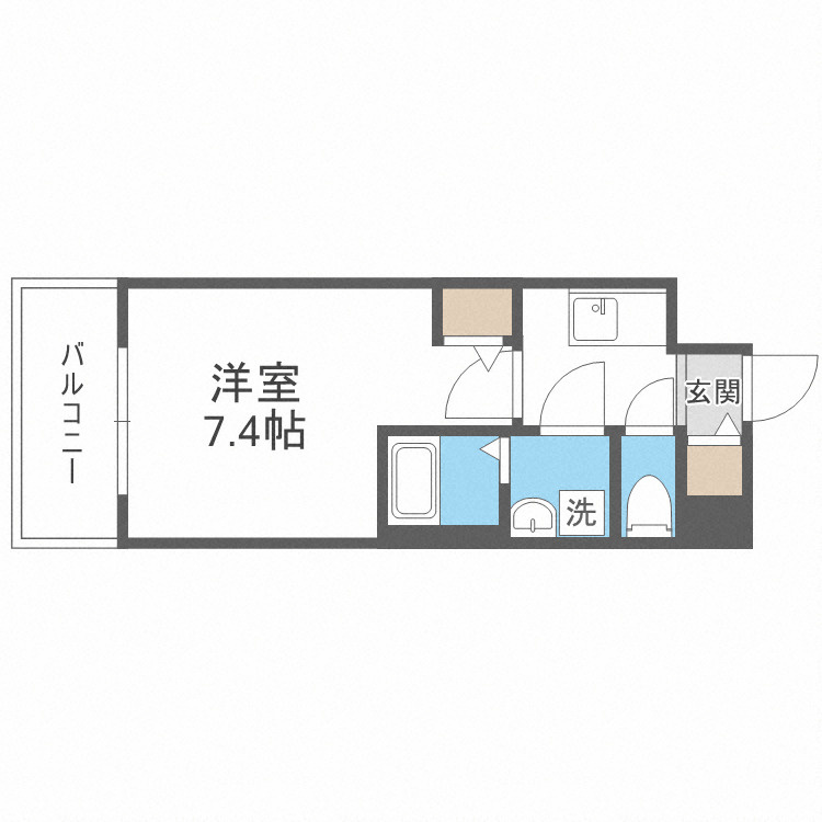 サムティ福島Rufleの間取り