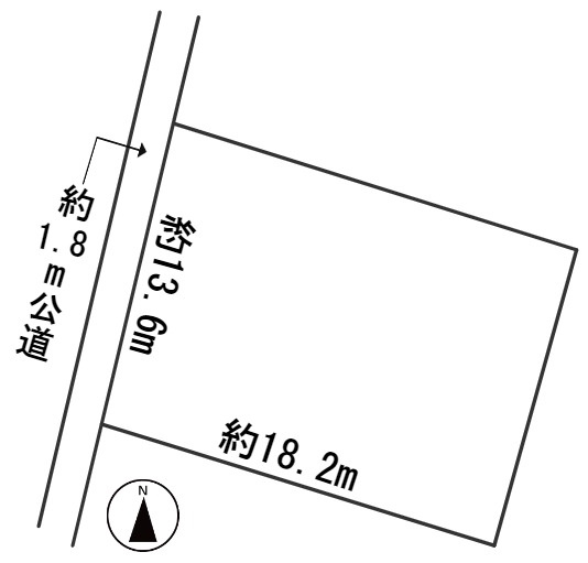 ６２０４８　一宮市北方町北方土地の区画図