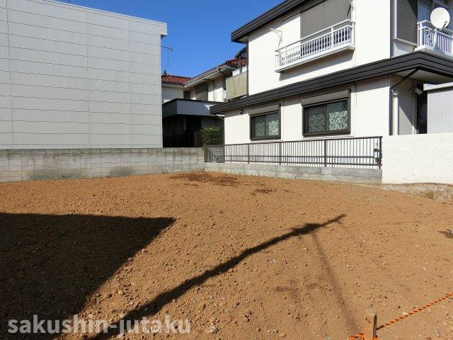 作新台２丁目　売地の外観|作新台２丁目　売地　更地　約59.4坪　南側６ｍ公道面　間口約9.1ｍ　