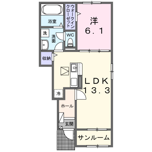 ハッフルパフⅠの間取り
