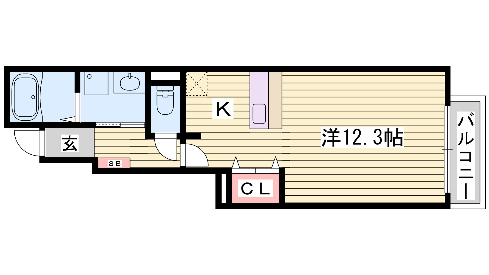サニーパレスＣの間取り