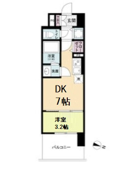 【間取り】 | リヴェント難波サウス