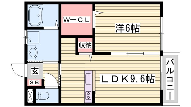 テラスアルブールの間取り