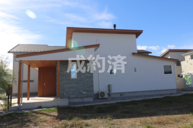 前橋市江木町モデルハウス物件　＃平屋の外観|北東側より撮影