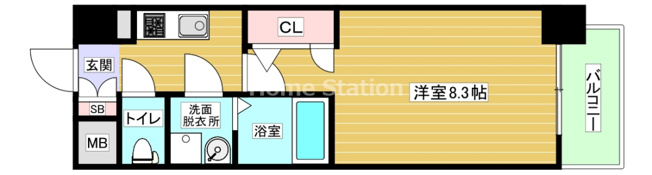 【間取り】 | エスリードレジデンス弁天町グランデ