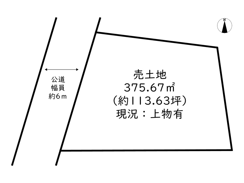 姫路市林田町下構／売土地の土地図