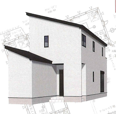【外観パース】 | 南区堤町22-1期 全1棟　＜仲介手数料無料＞道徳小・大江中　新築一戸建て