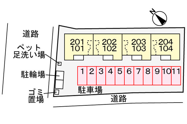サン・マーレンⅥの区画図|その他