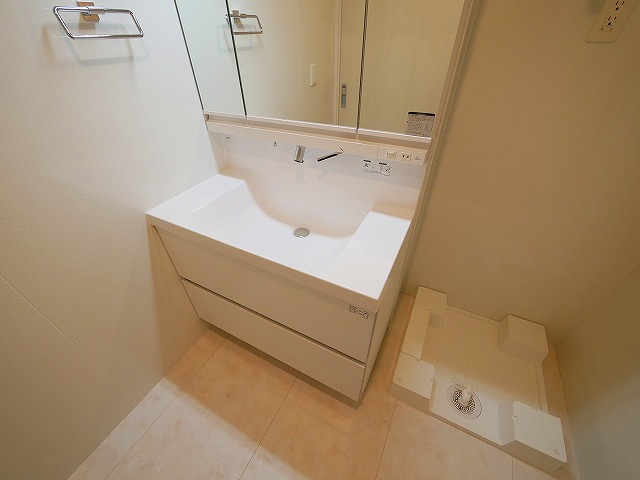 セレストの洗面所|広い洗面スペース