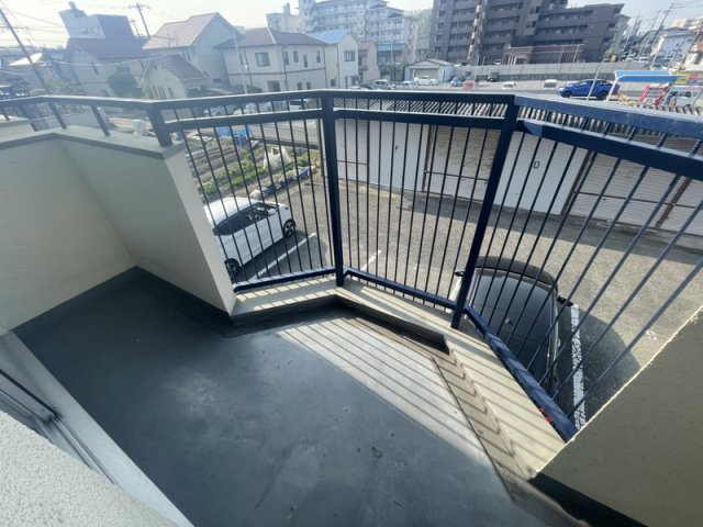 城乾ハイツのバルコニー