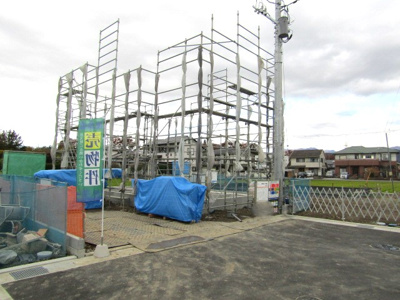 【前面道路含む現地写真】 | ブルーミングガーデン　甲斐市篠原　1号棟 | 前面道路含む現地写真です