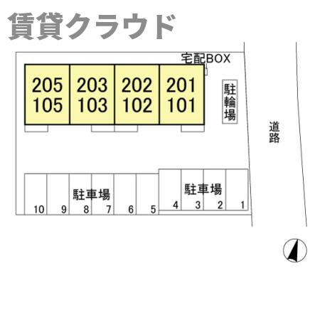 カーサ　エスペランサの区画図