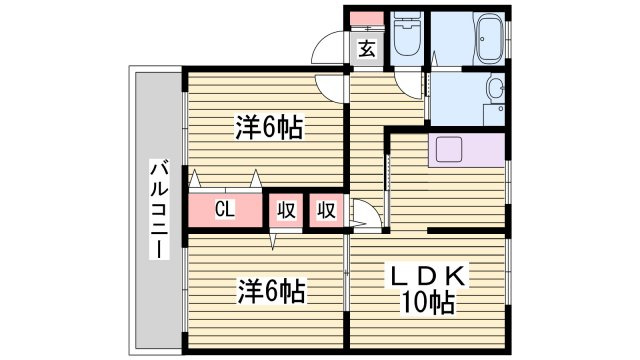 ソレジオ片浜の間取り