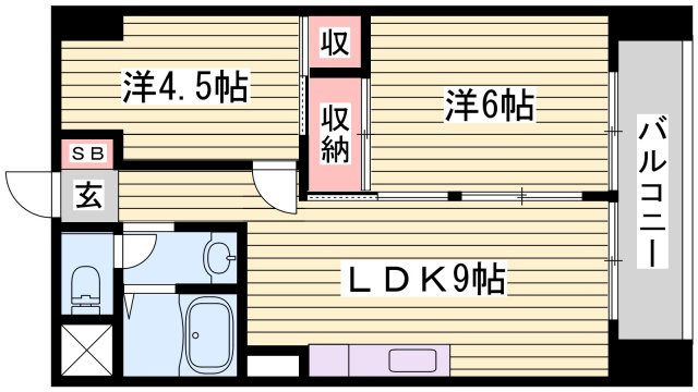 インタービレッジ西夢前台の間取り