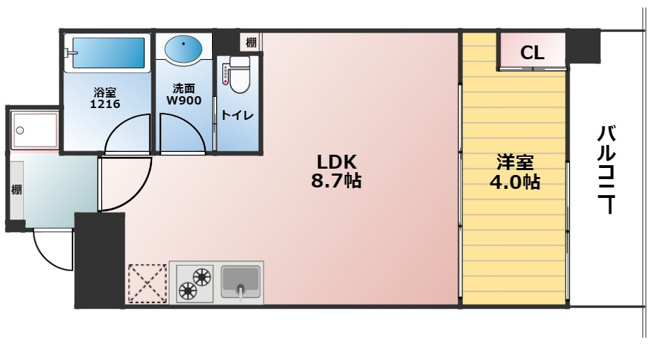 【間取り】 | ブエナビスタ上町