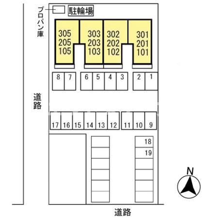 ヴェラハイツＭの区画図|高崎、前橋エリアのお部屋探しはエンドスケープまで！お客様の理想お聞かせ下さい♪