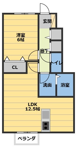 MARCHE高茶屋の間取り
