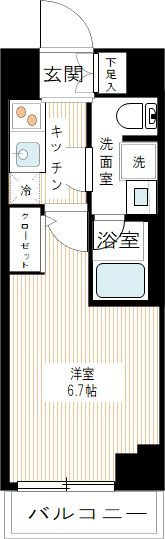 ARCOBALENO MUSASHIKOSUGI の間取り