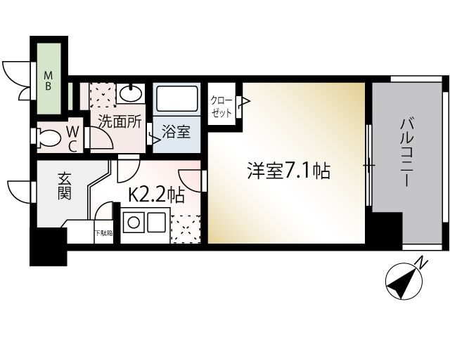 【間取り】 | キャッスル綱場 | 現況優先。