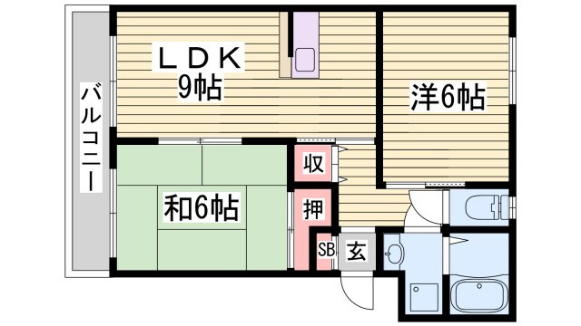 コンフォート英賀保の間取り